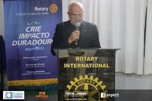 Cerim&ocirc;nia de posse do novo presidente do Rotary Club
