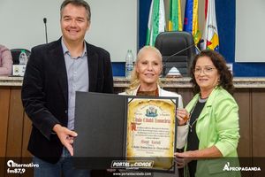 Entrega do T&iacute;tulo de Cidad&atilde; Honor&aacute;ria Margit Reatsch