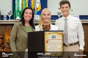 Entrega do T&iacute;tulo de Cidad&atilde; Honor&aacute;ria Margit Reatsch
