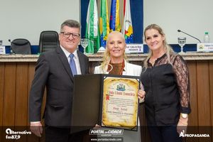 Entrega do T&iacute;tulo de Cidad&atilde; Honor&aacute;ria Margit Reatsch