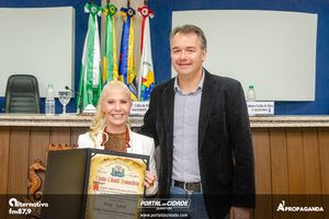Entrega do T&iacute;tulo de Cidad&atilde; Honor&aacute;ria Margit Reatsch