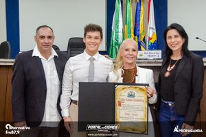 Entrega do T&iacute;tulo de Cidad&atilde; Honor&aacute;ria Margit Reatsch