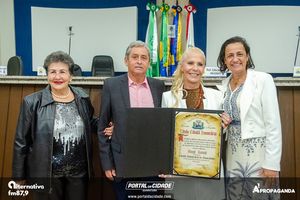Entrega do T&iacute;tulo de Cidad&atilde; Honor&aacute;ria Margit Reatsch