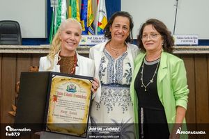 Entrega do T&iacute;tulo de Cidad&atilde; Honor&aacute;ria Margit Reatsch