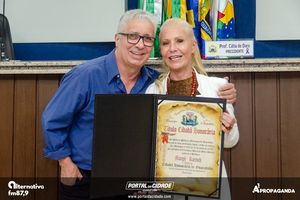Entrega do T&iacute;tulo de Cidad&atilde; Honor&aacute;ria Margit Reatsch