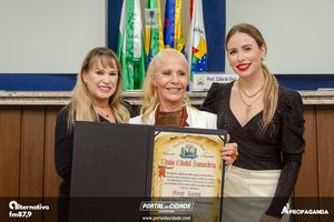 Entrega do T&iacute;tulo de Cidad&atilde; Honor&aacute;ria Margit Reatsch