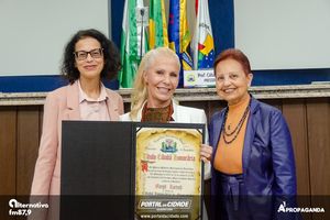 Entrega do T&iacute;tulo de Cidad&atilde; Honor&aacute;ria Margit Reatsch