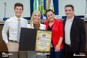 Entrega do T&iacute;tulo de Cidad&atilde; Honor&aacute;ria Margit Reatsch