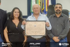 Entrega do T&iacute;tulo de Cidad&atilde;o Honor&aacute;rio Natanael Fanini