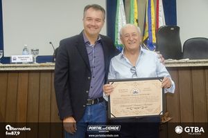 Entrega do T&iacute;tulo de Cidad&atilde;o Honor&aacute;rio Natanael Fanini