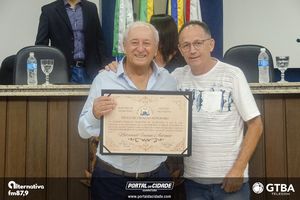 Entrega do T&iacute;tulo de Cidad&atilde;o Honor&aacute;rio Natanael Fanini