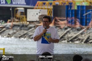 Cerim&ocirc;nia de 50% da conclus&atilde;o da Ponte de Guaratuba e Missa aos Trabalhadores