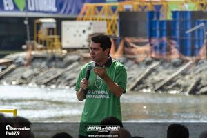 Cerim&ocirc;nia de 50% da conclus&atilde;o da Ponte de Guaratuba e Missa aos Trabalhadores