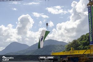 Cerim&ocirc;nia de 50% da conclus&atilde;o da Ponte de Guaratuba e Missa aos Trabalhadores