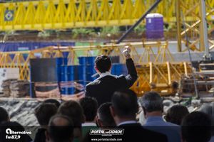 Cerim&ocirc;nia de 50% da conclus&atilde;o da Ponte de Guaratuba e Missa aos Trabalhadores
