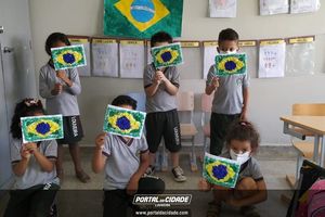 7 de Setembro na rede Municipal de Ensino em Louveira