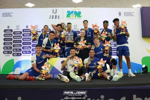 Voleibol masculino de Lucas do Rio Verde conquista t&iacute;tulo em competi&ccedil;&atilde;o nacional