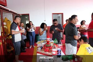 Dona Lia faz alegria da crian&ccedil;ada na sede do Bombeiro Municipal