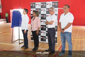Inaugura&ccedil;&atilde;o da revitaliza&ccedil;&atilde;o do gin&aacute;sio da Vila Dias