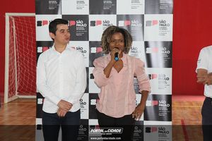 Inaugura&ccedil;&atilde;o da revitaliza&ccedil;&atilde;o do gin&aacute;sio da Vila Dias