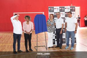Inaugura&ccedil;&atilde;o da revitaliza&ccedil;&atilde;o do gin&aacute;sio da Vila Dias