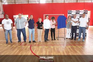 Inaugura&ccedil;&atilde;o da revitaliza&ccedil;&atilde;o do gin&aacute;sio da Vila Dias