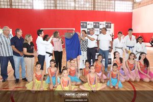 Inaugura&ccedil;&atilde;o da revitaliza&ccedil;&atilde;o do gin&aacute;sio da Vila Dias