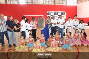 Inaugura&ccedil;&atilde;o da revitaliza&ccedil;&atilde;o do gin&aacute;sio da Vila Dias