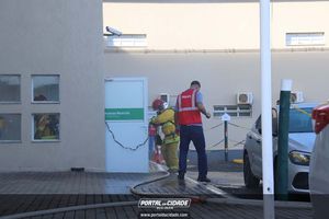 Simula&ccedil;&atilde;o de evacua&ccedil;&atilde;o em caso de inc&ecirc;ndio Hospital 22 de Outubro 