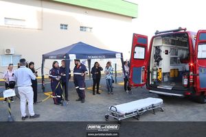 Simula&ccedil;&atilde;o de evacua&ccedil;&atilde;o em caso de inc&ecirc;ndio Hospital 22 de Outubro 