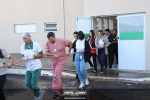 Simula&ccedil;&atilde;o de evacua&ccedil;&atilde;o em caso de inc&ecirc;ndio Hospital 22 de Outubro 