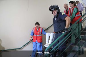 Simula&ccedil;&atilde;o de evacua&ccedil;&atilde;o em caso de inc&ecirc;ndio Hospital 22 de Outubro 