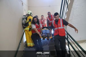 Simula&ccedil;&atilde;o de evacua&ccedil;&atilde;o em caso de inc&ecirc;ndio Hospital 22 de Outubro 