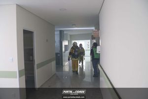 Simula&ccedil;&atilde;o de evacua&ccedil;&atilde;o em caso de inc&ecirc;ndio Hospital 22 de Outubro 