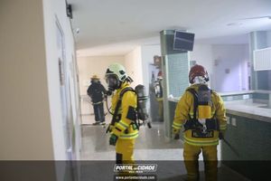 Simula&ccedil;&atilde;o de evacua&ccedil;&atilde;o em caso de inc&ecirc;ndio Hospital 22 de Outubro 