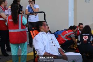 Simula&ccedil;&atilde;o de evacua&ccedil;&atilde;o em caso de inc&ecirc;ndio Hospital 22 de Outubro 