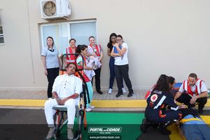 Simula&ccedil;&atilde;o de evacua&ccedil;&atilde;o em caso de inc&ecirc;ndio Hospital 22 de Outubro 