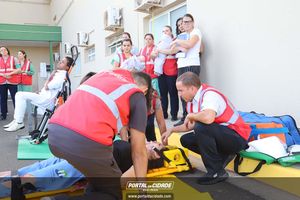 Simula&ccedil;&atilde;o de evacua&ccedil;&atilde;o em caso de inc&ecirc;ndio Hospital 22 de Outubro 
