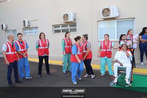 Simula&ccedil;&atilde;o de evacua&ccedil;&atilde;o em caso de inc&ecirc;ndio Hospital 22 de Outubro 