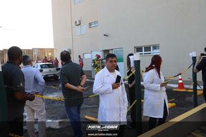 Simula&ccedil;&atilde;o de evacua&ccedil;&atilde;o em caso de inc&ecirc;ndio Hospital 22 de Outubro 