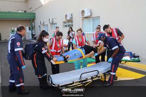 Simula&ccedil;&atilde;o de evacua&ccedil;&atilde;o em caso de inc&ecirc;ndio Hospital 22 de Outubro 