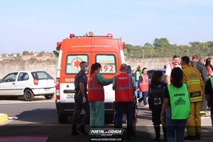 Simula&ccedil;&atilde;o de evacua&ccedil;&atilde;o em caso de inc&ecirc;ndio Hospital 22 de Outubro 