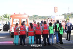 Simula&ccedil;&atilde;o de evacua&ccedil;&atilde;o em caso de inc&ecirc;ndio Hospital 22 de Outubro 