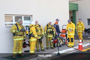 Simula&ccedil;&atilde;o de evacua&ccedil;&atilde;o em caso de inc&ecirc;ndio Hospital 22 de Outubro 