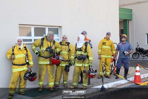 Simula&ccedil;&atilde;o de evacua&ccedil;&atilde;o em caso de inc&ecirc;ndio Hospital 22 de Outubro 