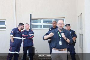 Simula&ccedil;&atilde;o de evacua&ccedil;&atilde;o em caso de inc&ecirc;ndio Hospital 22 de Outubro 