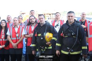 Simula&ccedil;&atilde;o de evacua&ccedil;&atilde;o em caso de inc&ecirc;ndio Hospital 22 de Outubro 