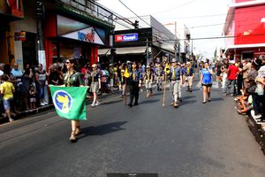 Desfile  C&iacute;vico e Hasteamento das Bandeiras no dia da Independ&ecirc;ncia