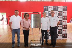 Inaugura&ccedil;&atilde;o da revitaliza&ccedil;&atilde;o do gin&aacute;sio da Vila Dias