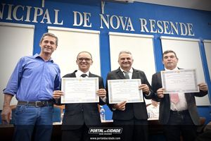 Diploma&ccedil;&atilde;o dos eleitos: Nova Resende, Bom Jesus da Penha e Monte Belo